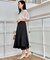 【マシンウォッシャブル・美シルエット】裾シアーフレアスカート