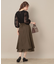 【マシンウォッシャブル・美シルエット】裾シアーフレアスカート