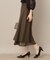 【マシンウォッシャブル・美シルエット】裾シアーフレアスカート