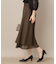 【マシンウォッシャブル・美シルエット】裾シアーフレアスカート