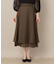 【マシンウォッシャブル・美シルエット】裾シアーフレアスカート