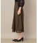 【マシンウォッシャブル・美シルエット】裾シアーフレアスカート
