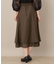 【マシンウォッシャブル・美シルエット】裾シアーフレアスカート