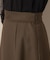 【マシンウォッシャブル・美シルエット】裾シアーフレアスカート