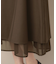 【マシンウォッシャブル・美シルエット】裾シアーフレアスカート