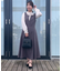 【帯電防止・通勤】ハートネック フレアージャンスカ