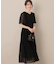 【二の腕カバー・楽ちん・通勤】シフォンプリーツワンピース