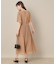【二の腕カバー・楽ちん・通勤】シフォンプリーツワンピース