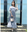 【二の腕カバー・楽ちん・通勤】シフォンプリーツワンピース