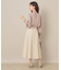 【大人可愛い・通勤】スカラウエスト サイドベルト パネルスカート