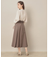 【大人可愛い・通勤】スカラウエスト サイドベルト パネルスカート
