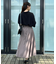 【大人可愛い・通勤】スカラウエスト サイドベルト パネルスカート