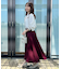 【大人可愛い・通勤】スカラウエスト サイドベルト パネルスカート