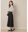 【大人可愛い・通勤】スカラウエスト サイドベルト パネルスカート
