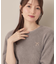 ラメフェザー半袖ニット