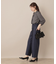 【大人可愛い・パール取り外し・通勤】・タックタイチェック柄ブラウス