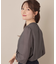 【大人可愛い・パール取り外し・通勤】・タックタイチェック柄ブラウス