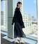 【高見え・大人可愛い】ビジューリボン釦 前後2WAYフェザーカーディガントップス
