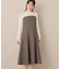 【レイヤード風・きれいめ・通勤】ドッキングベアワンピース