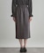 【洗える・ストレッチ・通勤】スエード調ダンボールIラインスカート