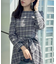 【大人可愛い・微起毛】先染めチェック柄フィット＆フレアワンピース
