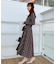 【大人可愛い・微起毛】先染めチェック柄フィット＆フレアワンピース