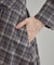 【大人可愛い・微起毛】先染めチェック柄フィット＆フレアワンピース