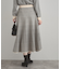 【クラシカル・大人上品】千鳥ジャカードニットプリーツスカート