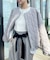 【撥水・大人可愛い】リボンキルティングジャケット