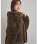【ふわふわ・上品】ミンクフェイクファーアウター