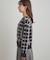 【大人可愛い・通勤】チェックジャカード ニットカーディガン