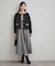 【通勤・大人上品】ムースタッチジャカード 配色スカラカーディ