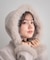 【大人可愛い・フード取り外し可能】フードフェイクファー ハーフ丈コート