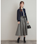 【通勤・大人上品】ラメツイード フレアスカート