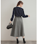 【通勤・大人上品】ラメツイード フレアスカート