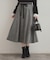 【通勤・大人上品】ラメツイード フレアスカート