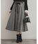 【通勤・大人上品】ラメツイード フレアスカート