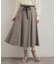 【通勤・大人上品】ラメツイード フレアスカート