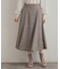 【通勤・大人上品】ラメツイード フレアスカート
