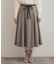 【通勤・大人上品】ラメツイード フレアスカート