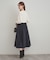 フェイクウールポンチスカート