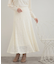 起毛フラワーレーススカート