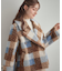 【S-LL/無地・チェック柄】プードルボア ショートコート