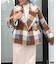 【S-LL/無地・チェック柄】プードルボア ショートコート