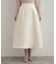 【洗える】リーフジャカード フレアスカート