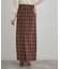 シャギーチェックIラインスカート