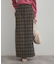 シャギーチェックIラインスカート
