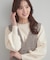 【洗える/スカラデザイン】パフスリーブ ニット