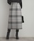 【洗える/微起毛】Iライン チェックスカート