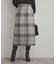 【洗える/微起毛】Iライン チェックスカート